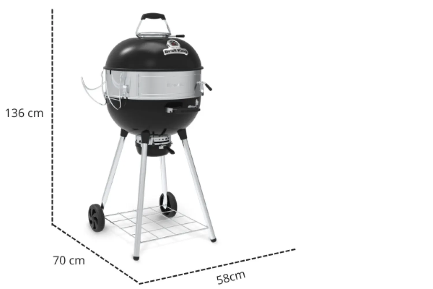 wymiary grill crown kettle 570